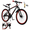 Unisex 26" Spoke Wheel 24 Speed Mountain Bike MTB with Disc Brake