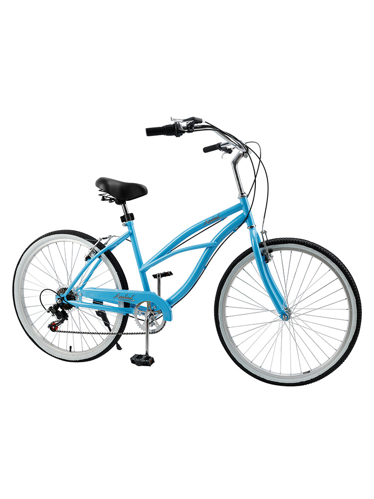 Urban Lady Girl's Bicycle Women's Beach Cruiser Bike 26 Inches 7 Speed