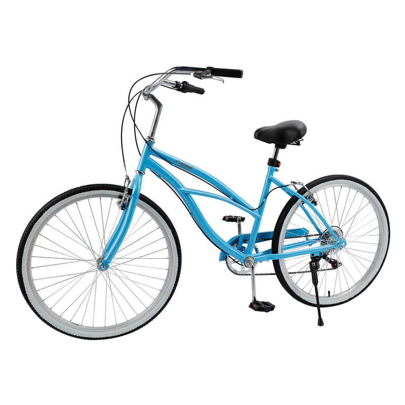 Urban Lady Girl's Bicycle Women's Beach Cruiser Bike 26 Inches 7 Speed