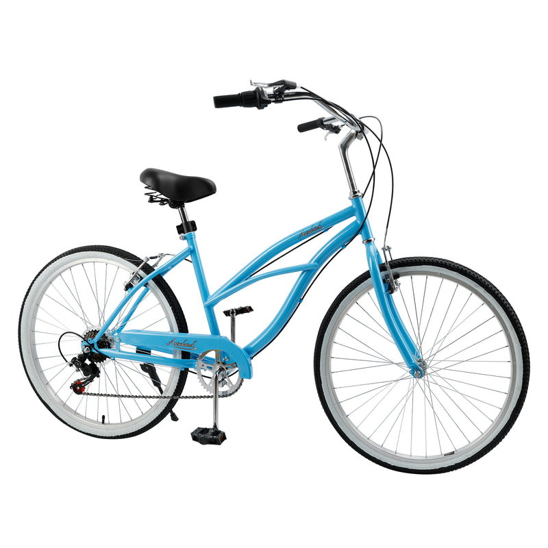 Urban Lady Girl's Bicycle Women's Beach Cruiser Bike 26 Inches 7 Speed