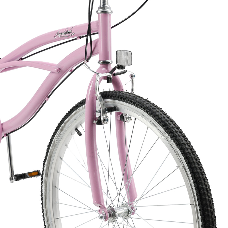 Urban Lady Girl's Bicycle Women's Beach Cruiser Bike 26 Inches 7 Speed