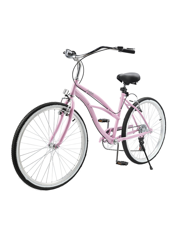 Urban Lady Girl's Bicycle Women's Beach Cruiser Bike 26 Inches 7 Speed