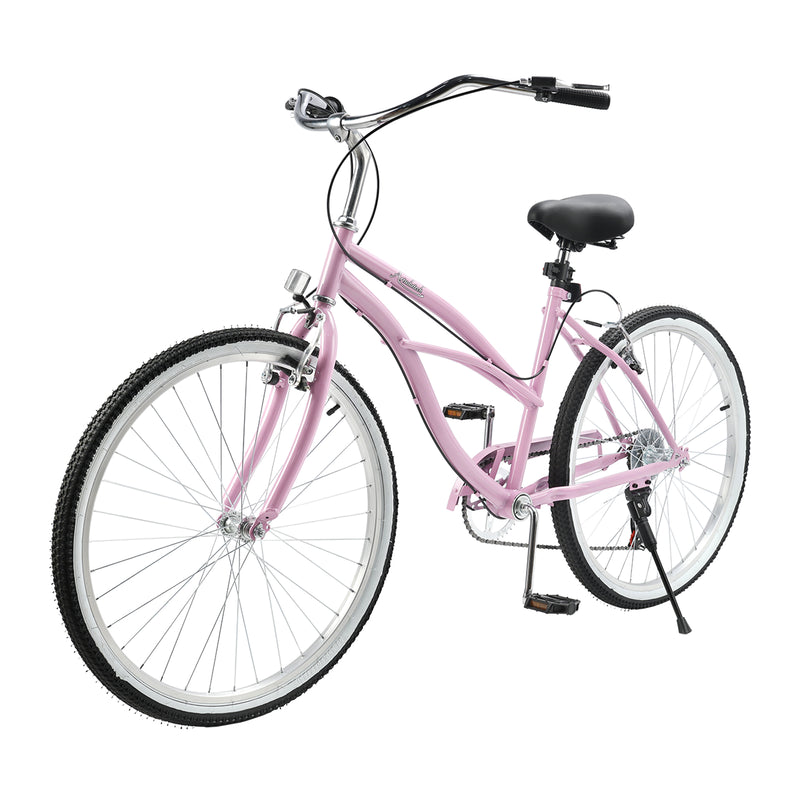 Urban Lady Girl's Bicycle Women's Beach Cruiser Bike 26 Inches 7 Speed