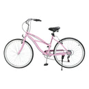 Urban Lady Girl's Bicycle Women's Beach Cruiser Bike 26 Inches 7 Speed