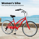 Urban Lady Girl's Bicycle Women's Beach Cruiser Bike 26 Inches 7 Speed