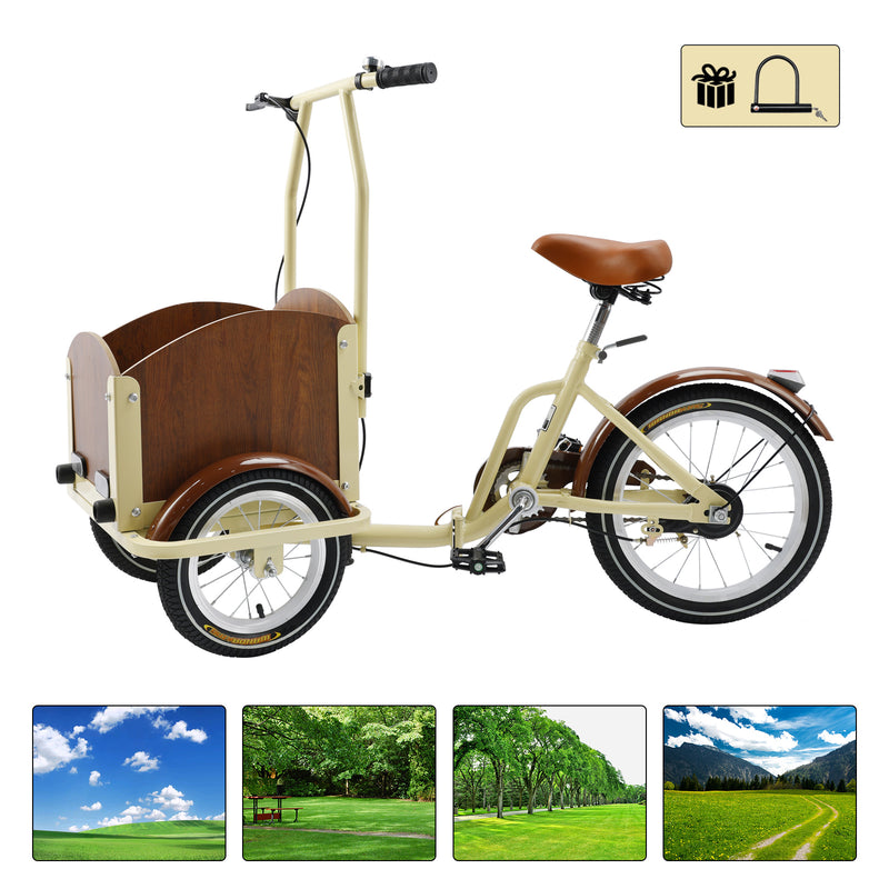 Children/Lady Folding Pet Dog Tricycle Cart Reverse Three-wheel Bike