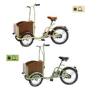Children/Lady Folding Pet Dog Tricycle Cart Reverse Three-wheel Bike