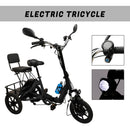 Three Wheel Electric Tricycle for Adults 3 Wheel Motorized Folding E-Bike
