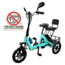 Three Wheel Electric Tricycle for Adults 3 Wheel Motorized Folding E-Bike
