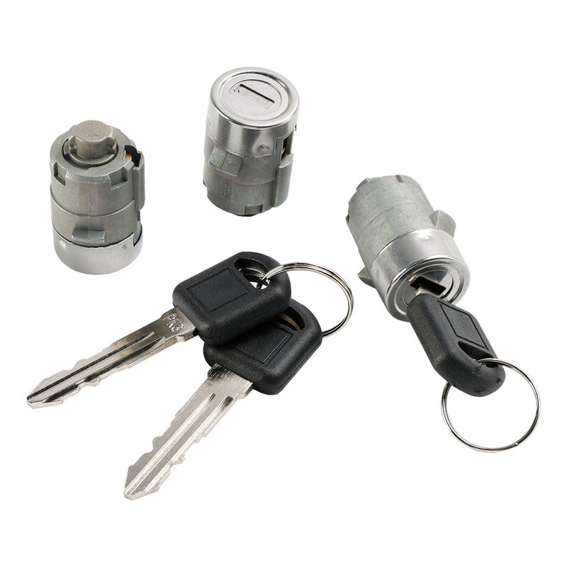 1998-1999 Chevrolet Tahoe Suburban GMC Suburban Yukon Ignition Switch Cylinder & 3 Door Lock Set W/2 Keys