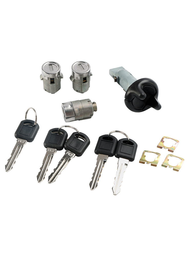 1998-1999 Chevrolet Tahoe Suburban GMC Suburban Yukon Ignition Switch Cylinder & 3 Door Lock Set W/2 Keys