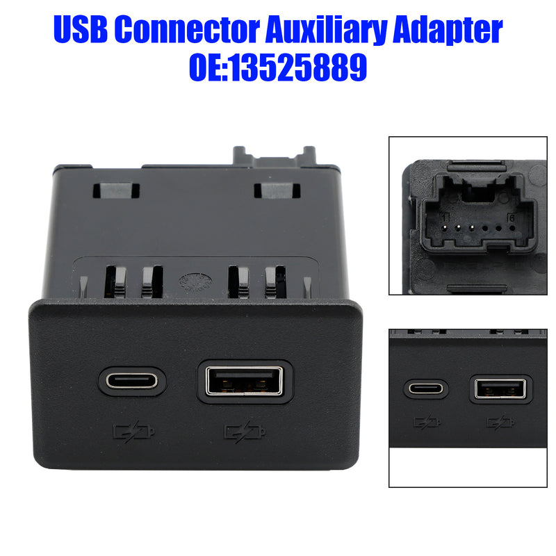 USB Connector Auxiliary Adapter 13525889 for Silverado Sierra 1500 2500 3500