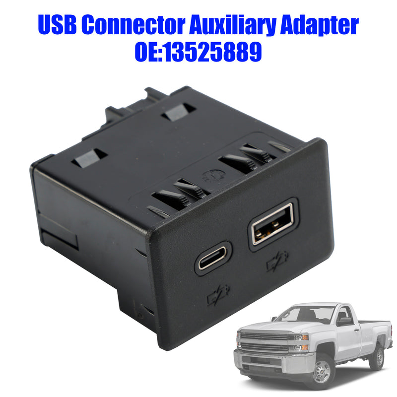 USB Connector Auxiliary Adapter 13525889 for Silverado Sierra 1500 2500 3500