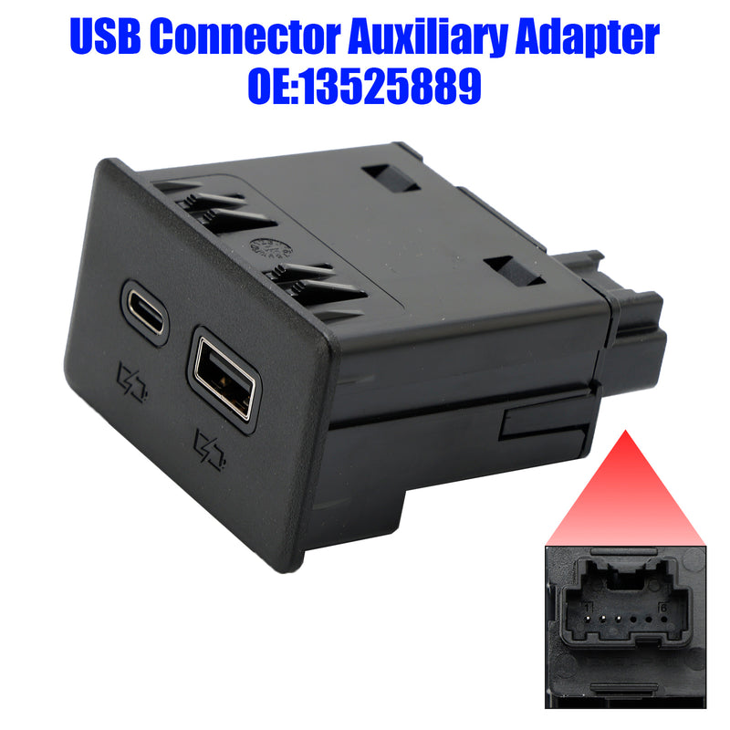 USB Connector Auxiliary Adapter 13525889 for Silverado Sierra 1500 2500 3500