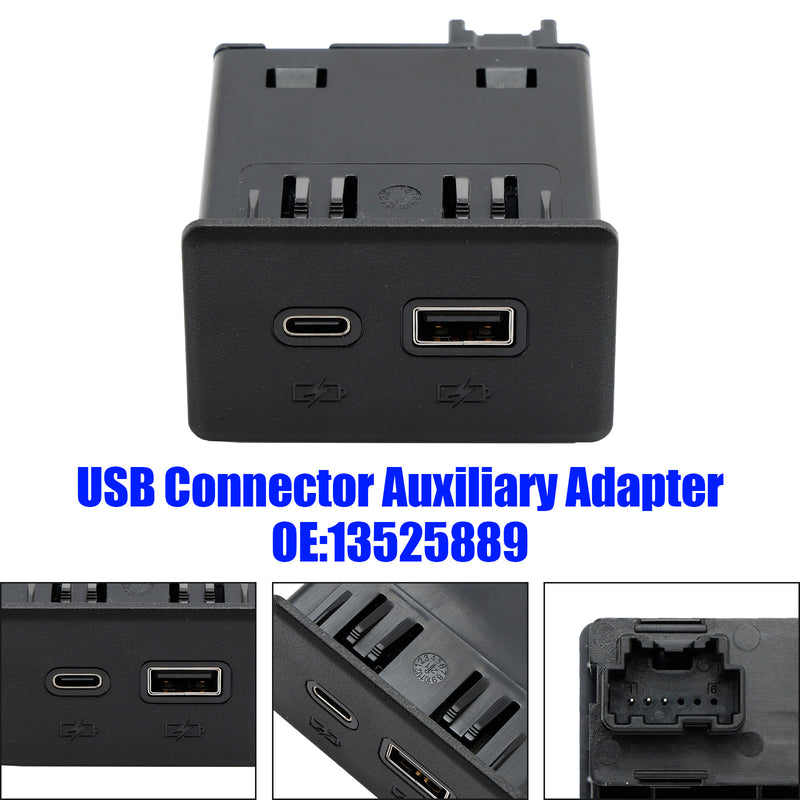 USB Connector Auxiliary Adapter 13525889 for Silverado Sierra 1500 2500 3500