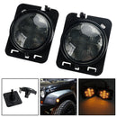 2x Front Fender Parking Side Marker LED Turn Light For Wrangler JK 2007-15 Generic