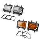 Front Bumper Fog Lights Plastic Lens Kit For 85-93 BMW E30 3-Series Sedan Generic