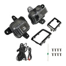 Front Bumper LED Fog Light + Cover +Wire Harness For GMC Sierra 1500 2022-2024