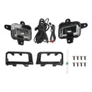 Front Bumper LED Fog Light + Cover +Wire Harness For GMC Sierra 1500 2022-2024