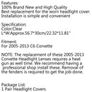 Headlight Replacement Lens Driver Passenger L+R PAIR Fits For Corvet C6 05-2013 Generic