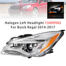 Halogen Left Headlight 13409902 For Buick Regal 2014-2017