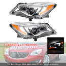 Halogen Left+Right Headlight 13409902 13409903 For Buick Regal 2014-2017