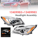 Halogen Left+Right Headlight 13409902 13409903 For Buick Regal 2014-2017