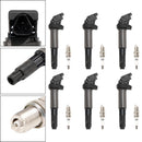 BMW 325 335 525 530i X5 Z4 2.5L 3.0L 6x Ignition Coil+Spark Plug UF515 UF522