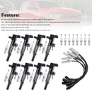 8X lgnition Coil +Spark Plug +Wire UF601 For Dodge Durango Dakota Ram 1500 GN10458 5C1706 IGC0164 C755