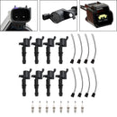 2005-2008 Ford F-250 F350 Super Duty 6.8L V10 8X lgnition Coil +Spark Plug+Connector FD508 DG511