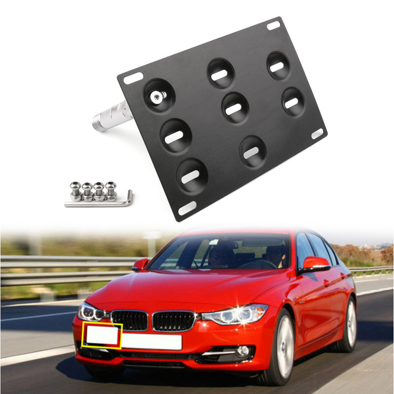 Bumper Tow Hook License Plate Mount Bracket For BMW F30 F32 F10 3/4/5 SERIES Generic