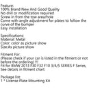 Bumper Tow Hook License Plate Mount Bracket For BMW F30 F32 F10 3/4/5 SERIES Generic