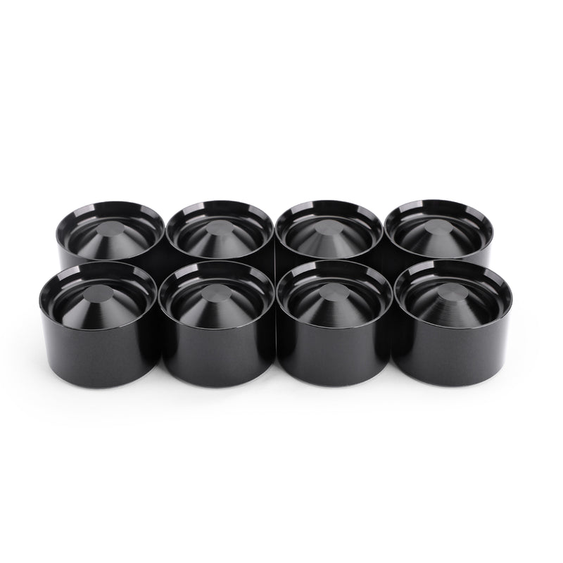 8 X Aluminum Storage Cups For NAPA 4003 / WIX 24003, OD: 1.797" +/-.004 Black