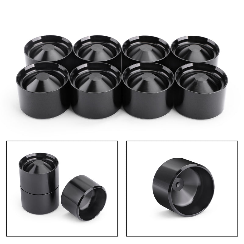 8 X Aluminum Storage Cups For NAPA 4003 / WIX 24003, OD: 1.797" +/-.004 Black