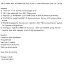 5/8x24,BLK Aluminum FUEL FILTER 1-3/4X10 NAPA 4003, WIX 24003 Only For Car Use