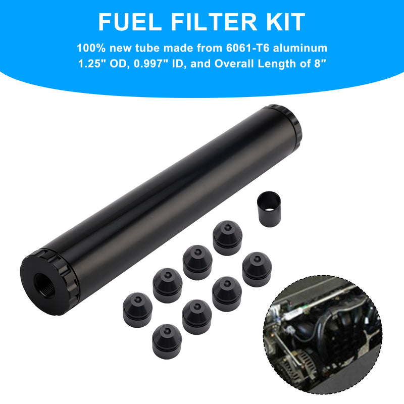 OD 1.25" L 8"NAPA 4003 WIX 24003 Fuel Filter 1/2-28 For Car Use Only