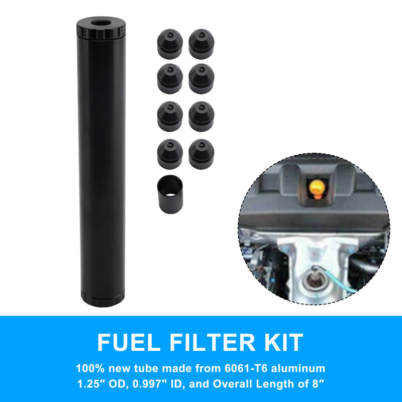 OD 1.25" L 8"NAPA 4003 WIX 24003 Fuel Filter 1/2-28 For Car Use Only