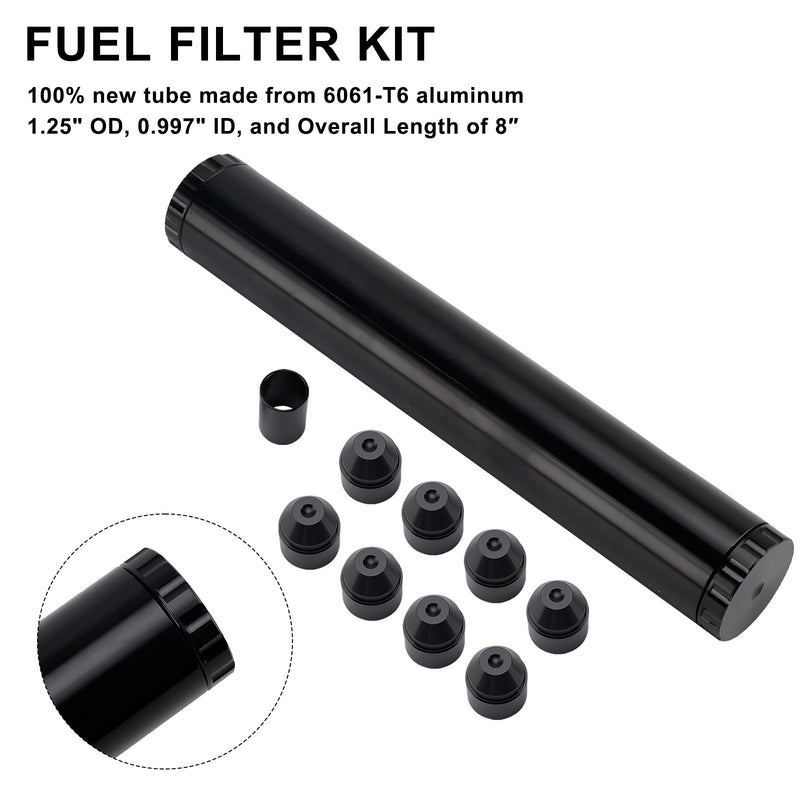 OD 1.25" L 8"NAPA 4003 WIX 24003 Fuel Filter 1/2-28 For Car Use Only