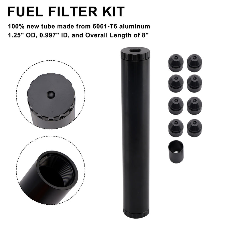 OD 1.25" L 8"NAPA 4003 WIX 24003 Fuel Filter 1/2-28 For Car Use Only