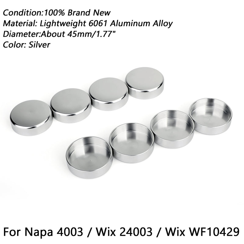8X Storage Compartments / Freeze Plugs For Napa 4003/Wix 24003/Wix WF10429 New