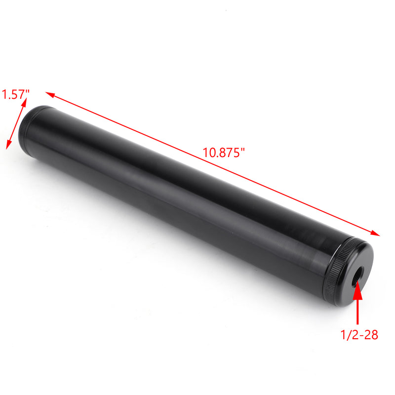 Glossy Black Aluminum Car Fuel Filter 1/2-28 for NAPA 4003 WIX 24003 L 10.875"