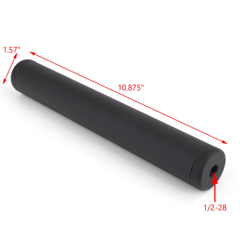 Aluminum Fuel Filter Car 1/2-28 for NAPA 4003 WIX 24003 L 10.875" Matte Black