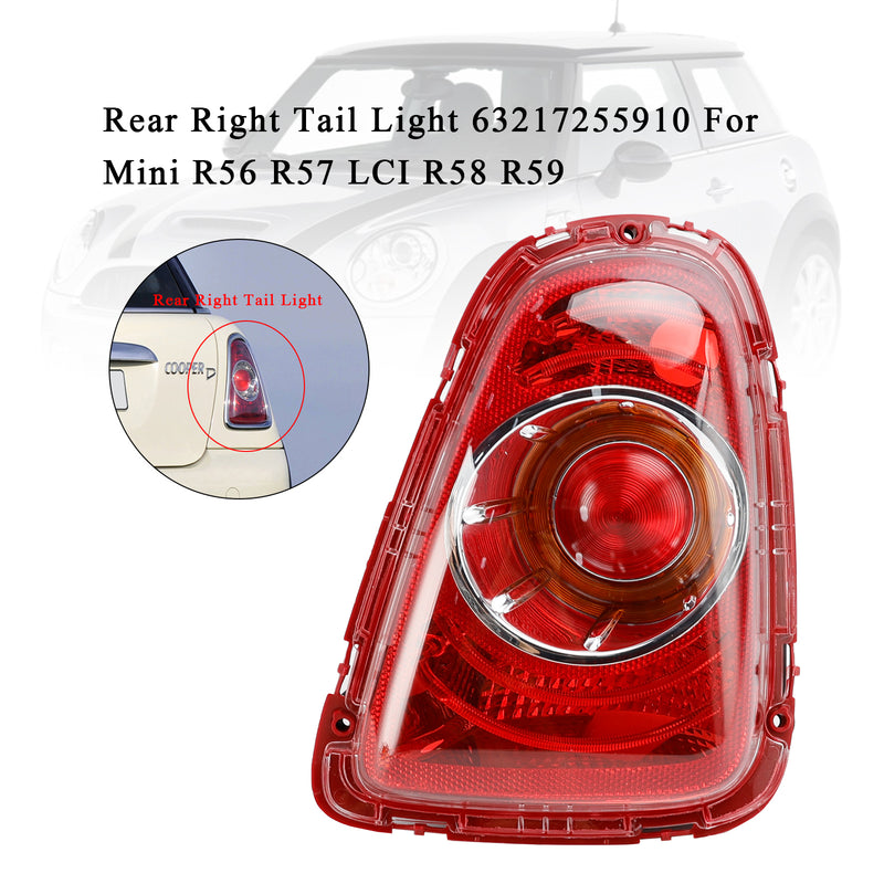 Rear Right Tail Light 63217255910 For Mini R56 R57 LCI R58 R59