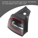 Left  Rear Tail Lamp LED Light Outer 1077399-00 For Tesla Model 3 2017-2023