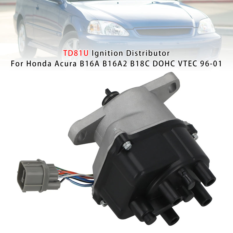 TD81U Ignition Distributor For Honda Acura B16A B16A2 B18C DOHC VTEC 96-01
