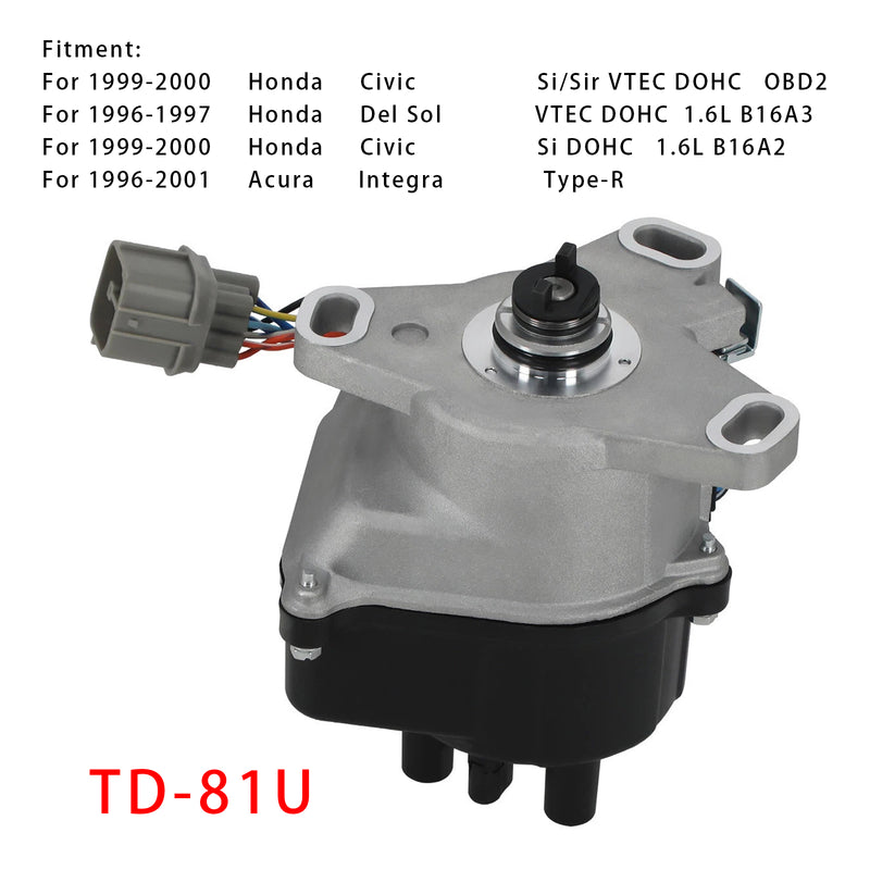 TD81U Ignition Distributor For Honda Acura B16A B16A2 B18C DOHC VTEC 96-01
