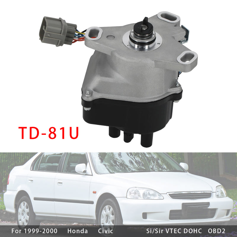 TD81U Ignition Distributor For Honda Acura B16A B16A2 B18C DOHC VTEC 96-01