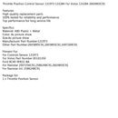 New Throttle Position Sensor 2603893C91 133284 For Williams Controls 131973 Generic