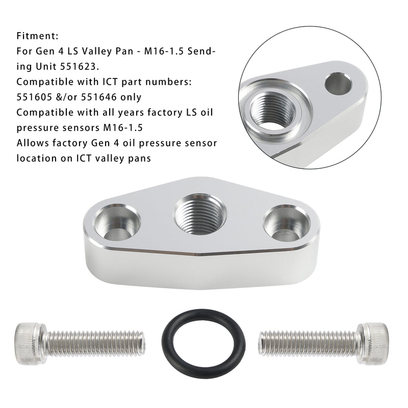 Oil Pressure Sensor Adapter Plate M16 x 1.5 551623