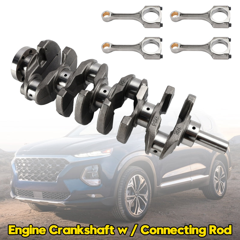 2013-2018 Hyundai Santa Fe Sport 2.4L Engine Crankshaft w/ Connecting Rod 23510-2G500 23111-2G200